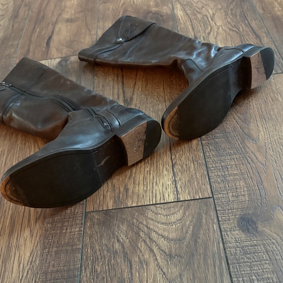 Frye Brown Leather Riding Boots Size 8 - Picture 5 of 6